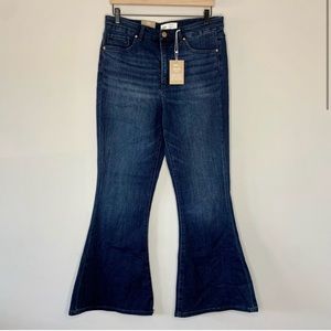 BKE By Buckle Billie Womens High Rise Flare Stretch Slim Fit Jeans 33x29.5 NWT
